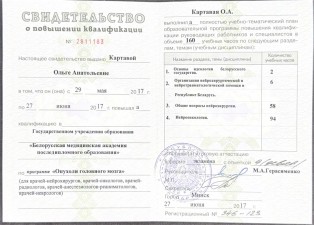 Картавая Ольга Анатольевна